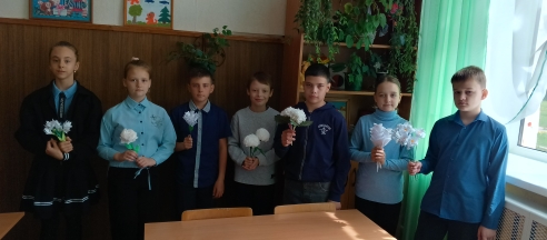 Белый цветок.